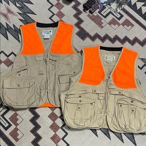 Scheels Outfitters Orange and Tan Hunting Vests size medium